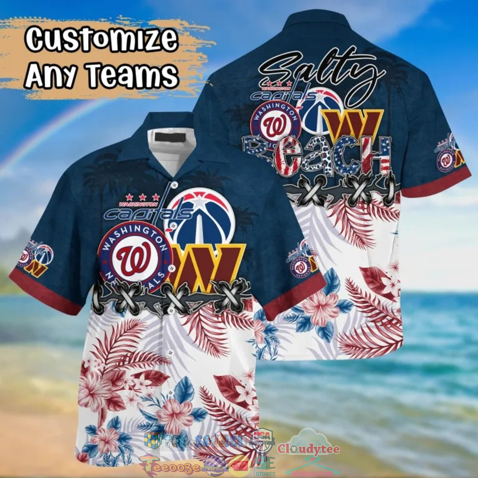 Washington Sport Teams Salty Beach Hawaiian Shirt