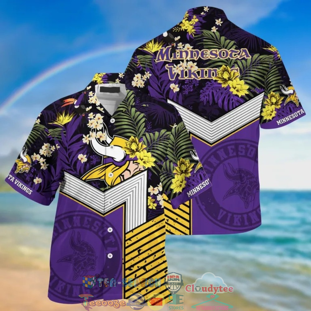 Minnesota Vikings NFL Tropical Hawaiian Shirt And Shorts