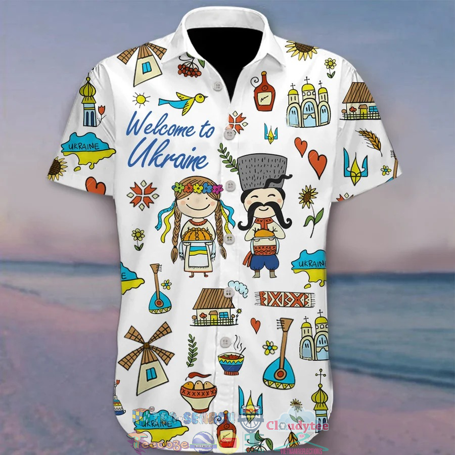 Welcome To Ukraine Ukrainian Vacation Hawaiian Shirt