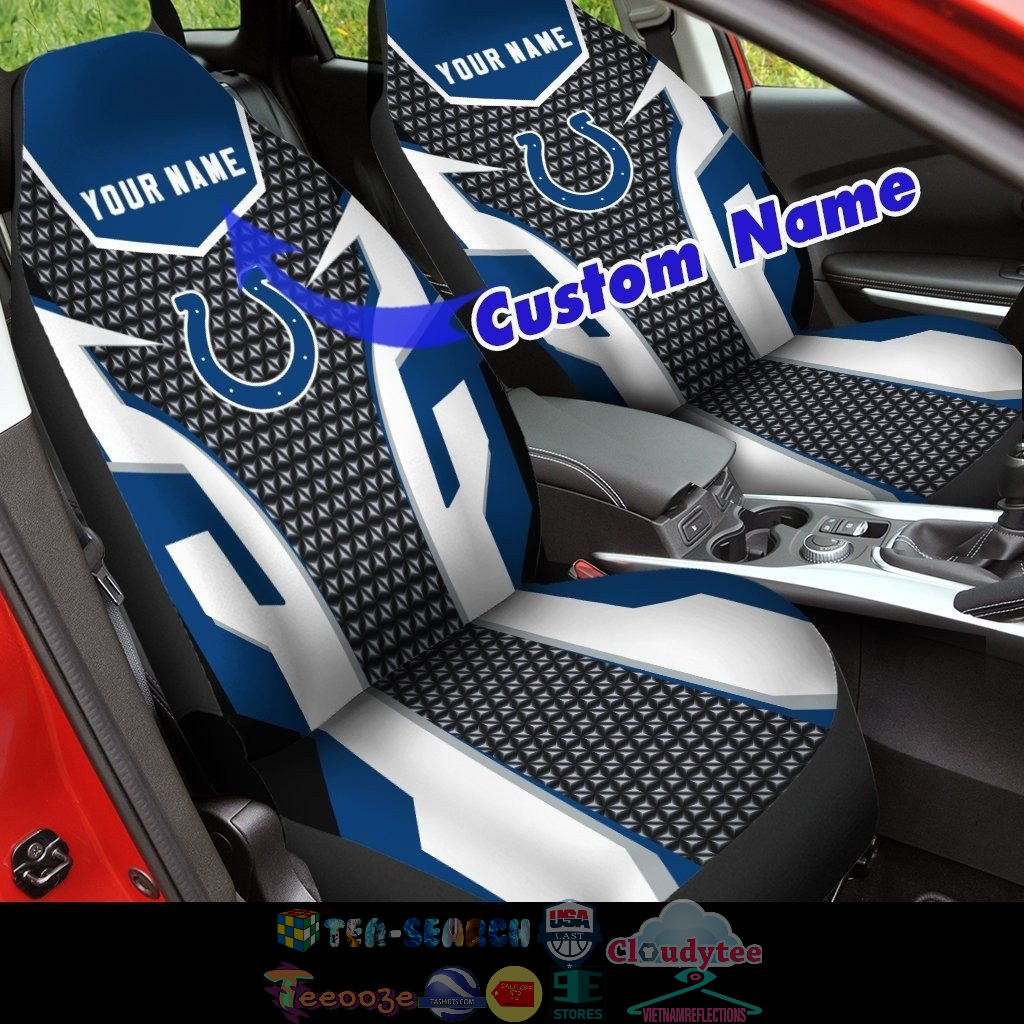 Personalized Indianapolis Colts NFL ver 1 Car Seat Covers