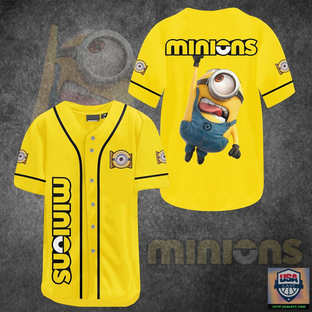 Official Minions Stuart Baseball Jersey Shirt