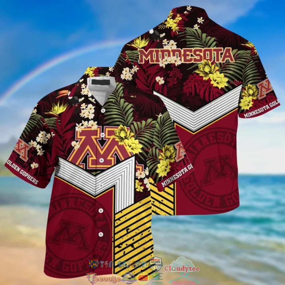Minnesota Golden Gophers NCAA Tropical Hawaiian Shirt And Shorts