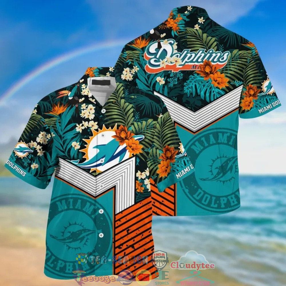 Miami Dolphins NFL Tropical Hawaiian Shirt And Shorts