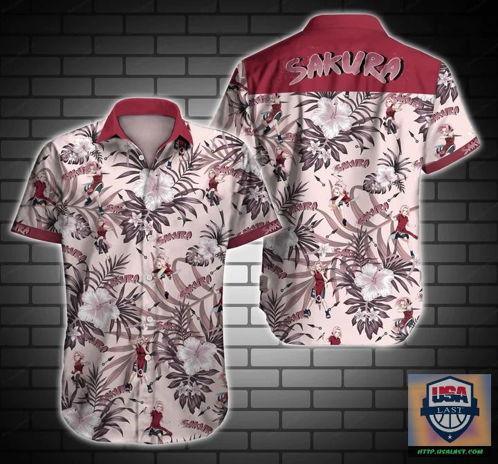 Cool Sakura Naruto Tropical Hawaiian Shirt New 2022