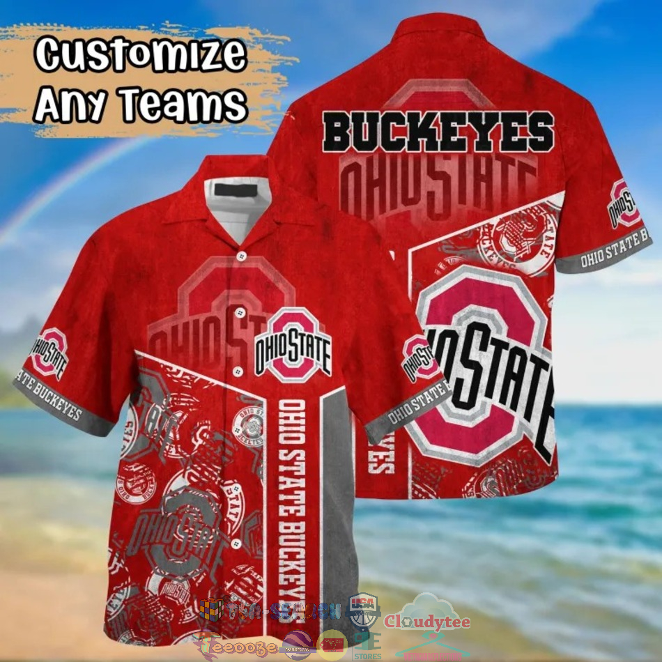 Ohio State Buckeyes Logo NCAA Hawaiian Shirt