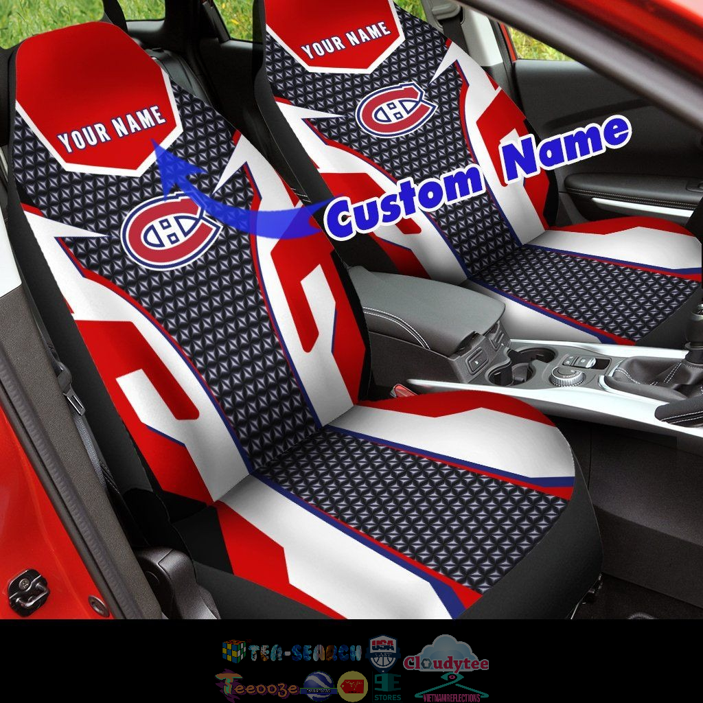 Personalized Montreal Canadiens NHL ver 1 Car Seat Covers