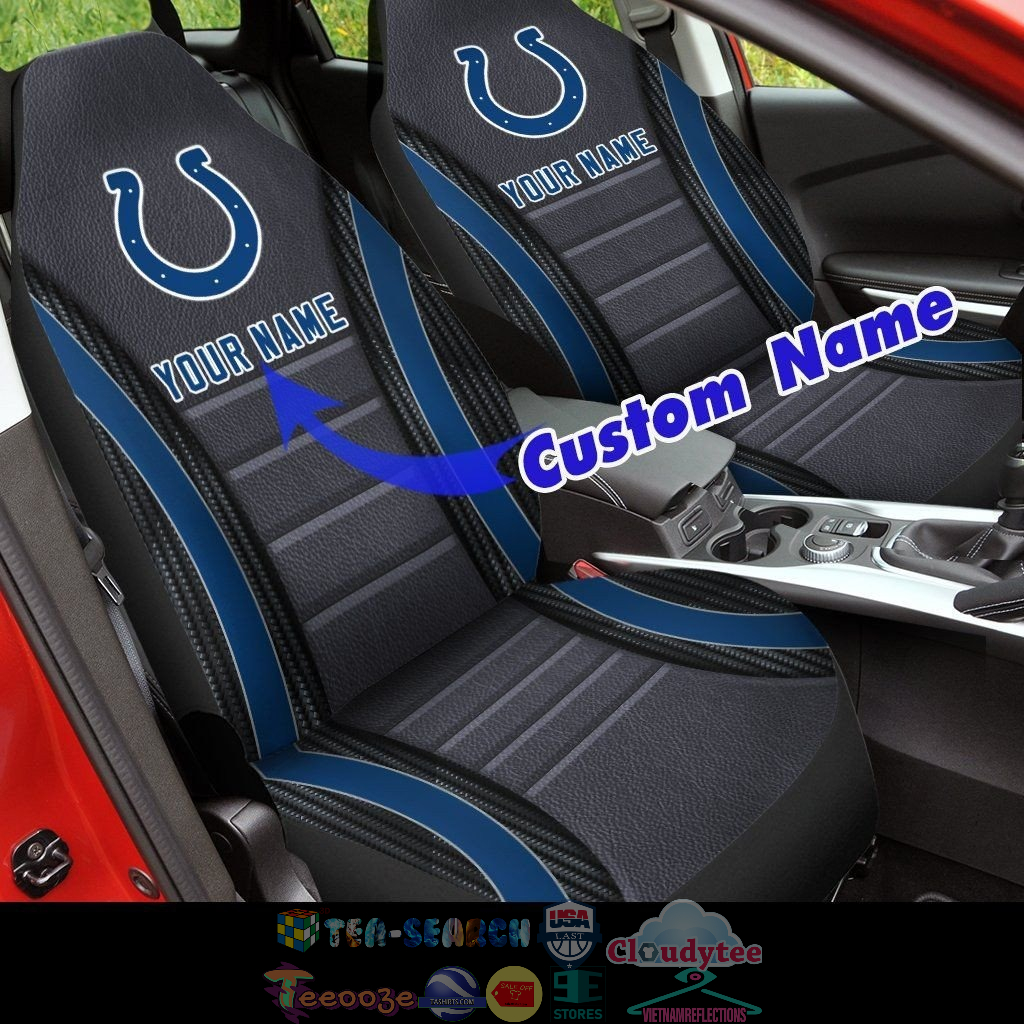 Personalized Indianapolis Colts NFL ver 2 Car Seat Covers
