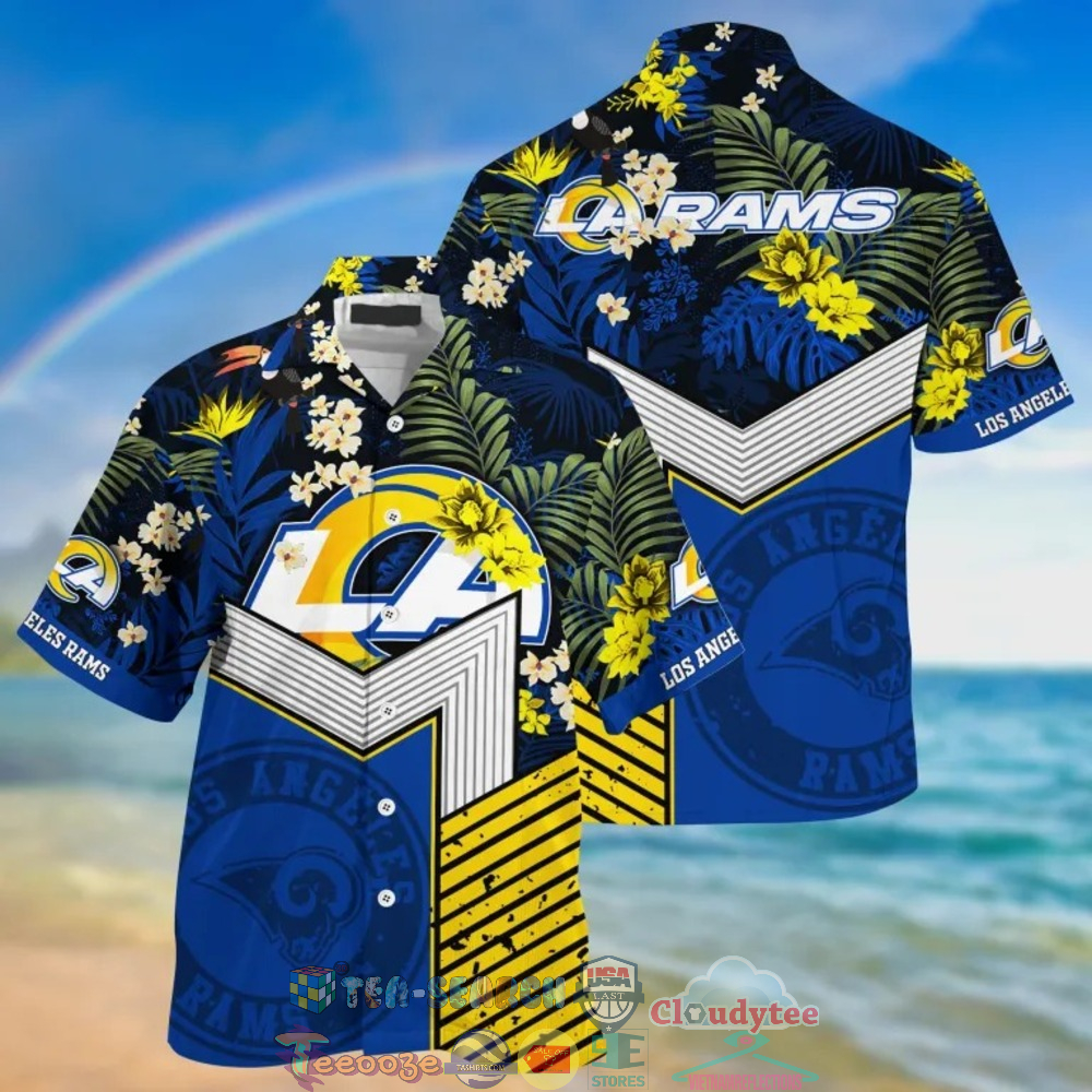 Los Angeles Rams NFL Tropical Hawaiian Shirt And Shorts