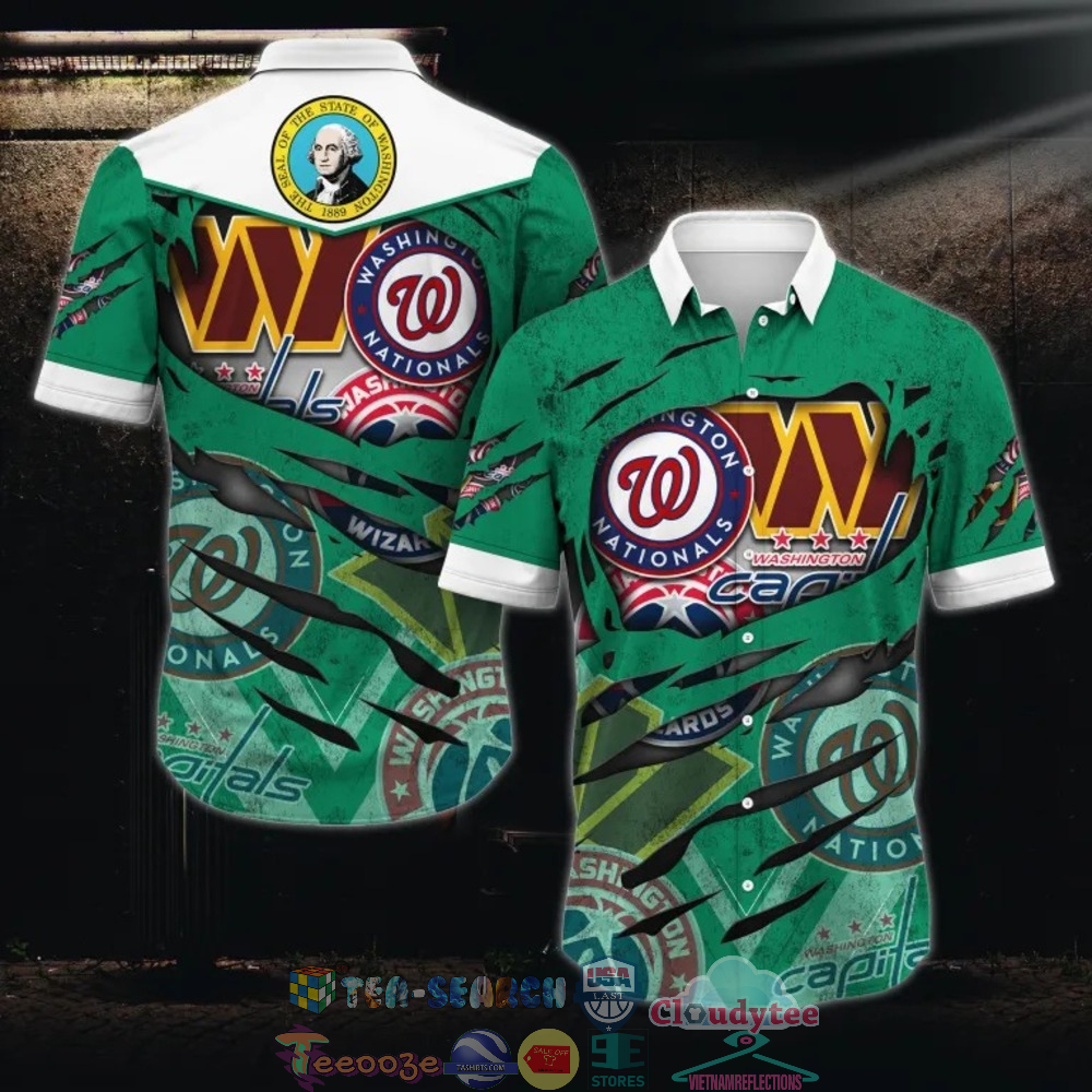 Washington State Sport Teams Hawaiian Shirt