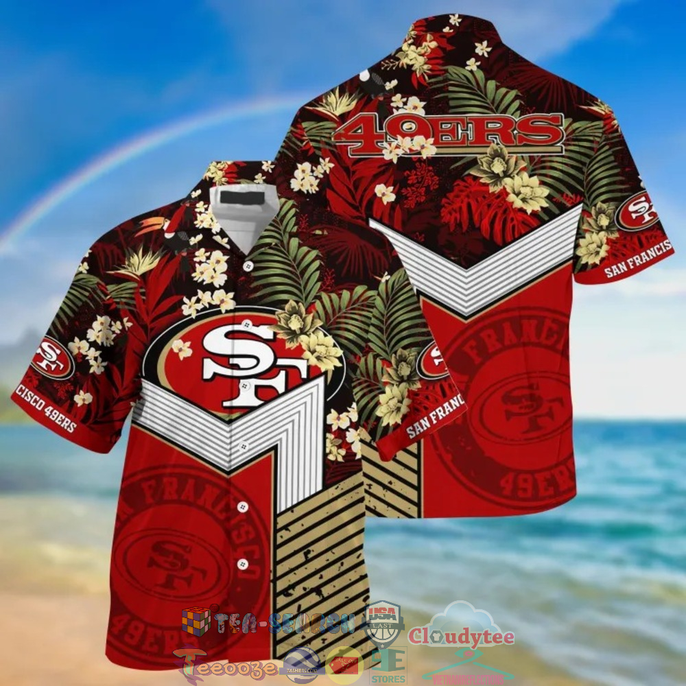 San Francisco 49ers NFL Tropical Hawaiian Shirt And Shorts