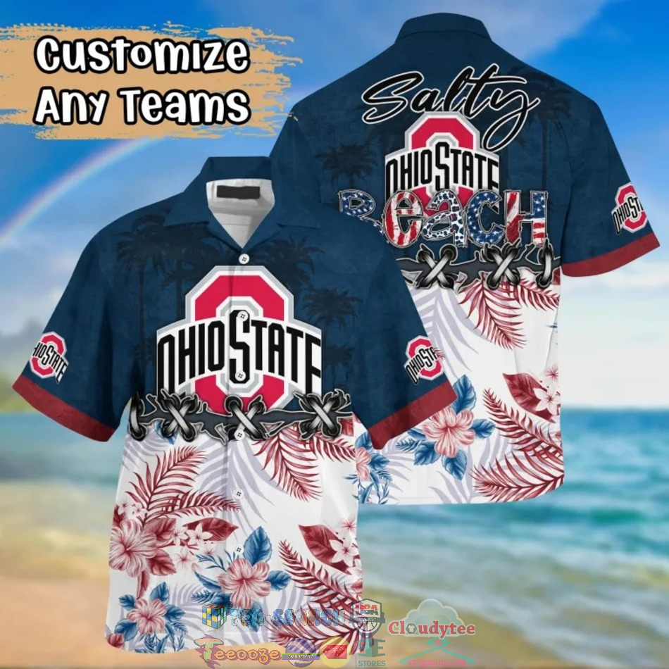 Ohio State Buckeyes NCAA Salty Beach Hawaiian Shirt