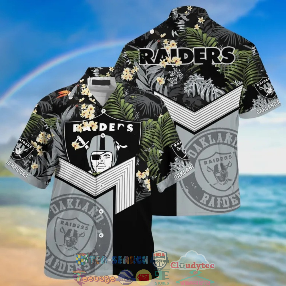 Las Vegas Raiders NFL Tropical Hawaiian Shirt And Shorts