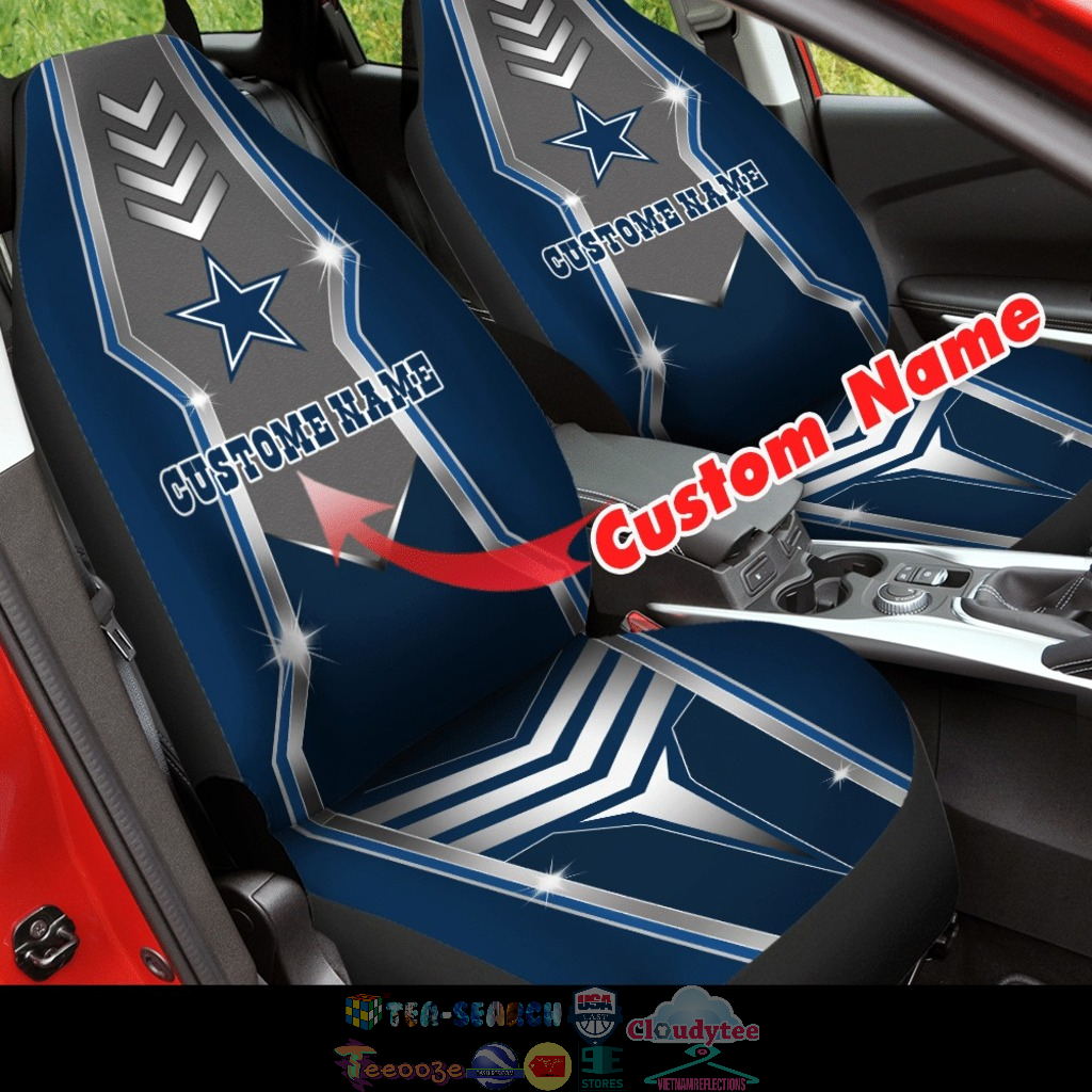 Personalized Dallas Cowboys NFL ver 6 Car Seat Covers