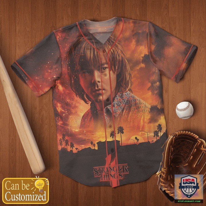 Excellent Stranger Things 4 Custom Name And Number Baseball Jersey