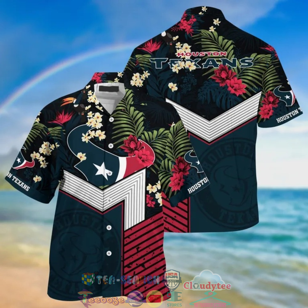 Houston Texans NFL Tropical Hawaiian Shirt And Shorts