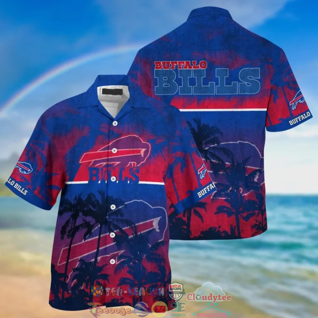 Buffalo Bills NFL Palm Tree Hawaiian Shirt