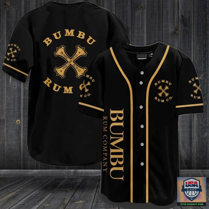 Good Quality Bumbu Rum Baseball Jersey Shirt