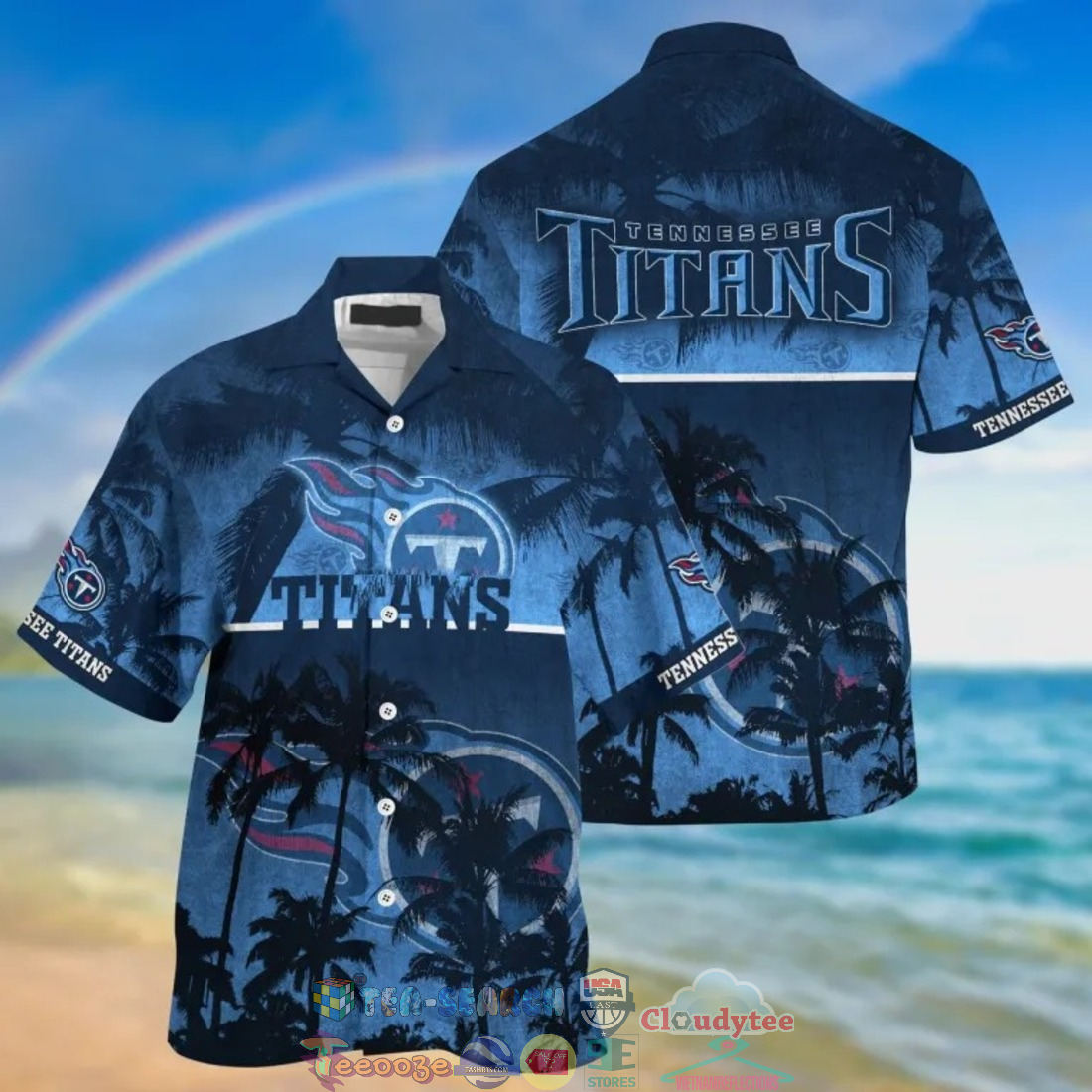 Tennessee Titans NFL Palm Tree Hawaiian Shirt