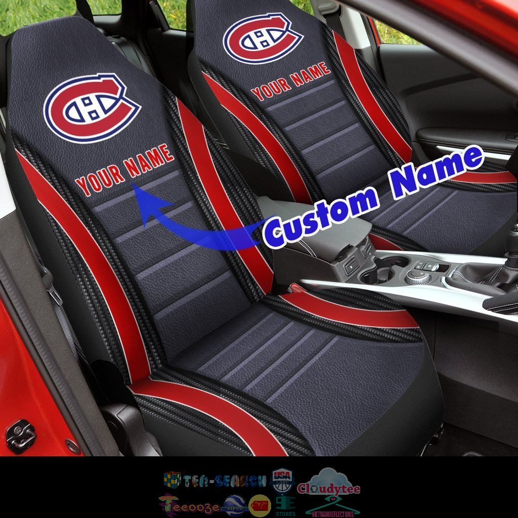 Personalized Montreal Canadiens NHL ver 2 Car Seat Covers