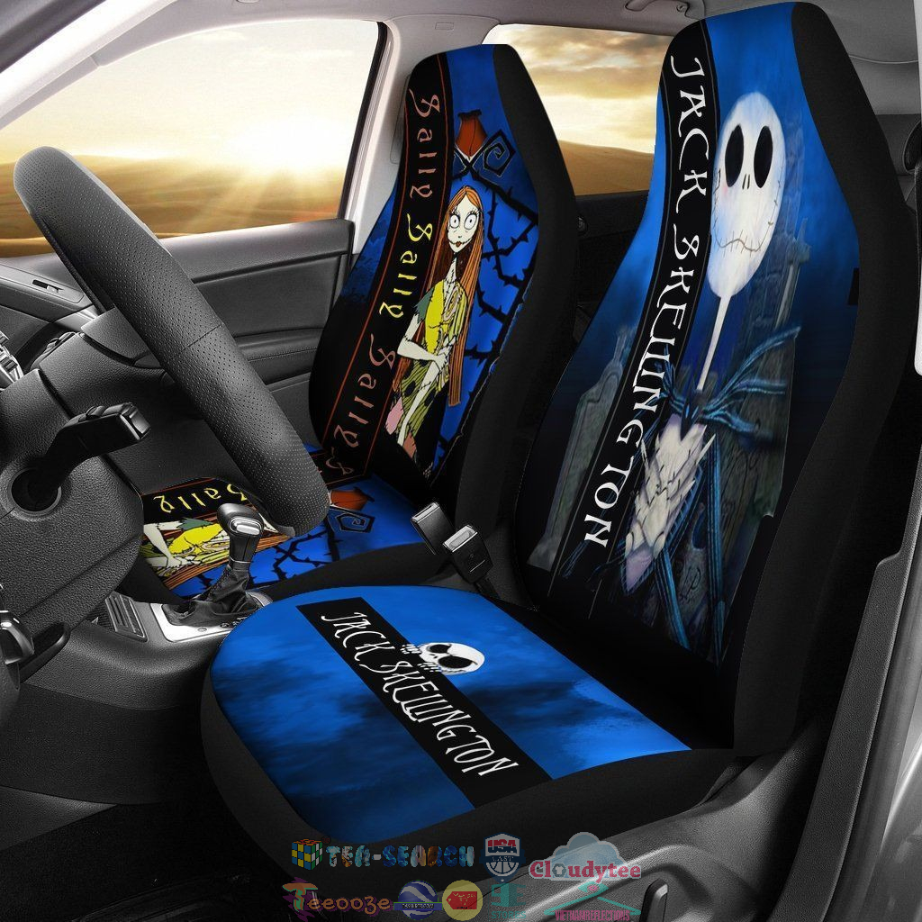 Jack Skellington And Sally Car Seat Covers