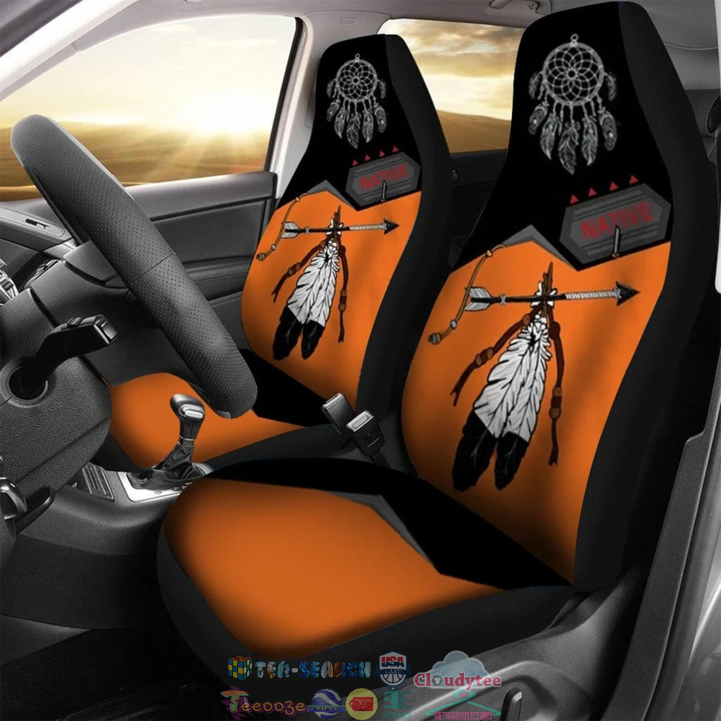 Feather Every Child Matters Car Seat Covers Native Orange Day Canada Movement Merch