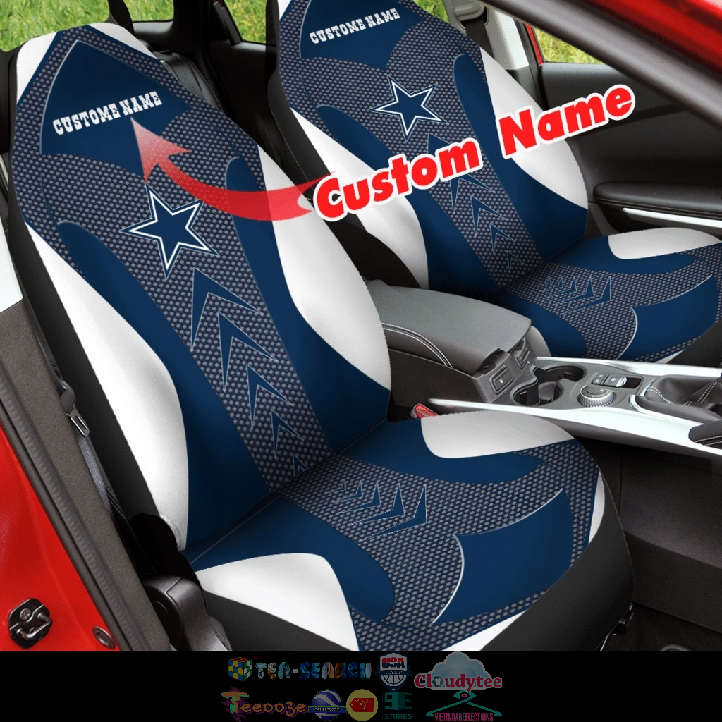 Personalized Dallas Cowboys NFL ver 5 Car Seat Covers