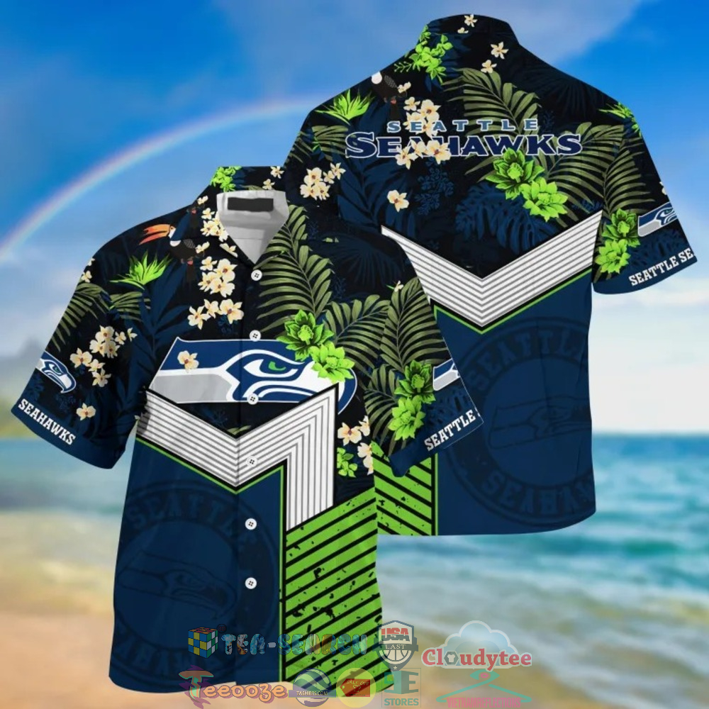 Seattle Seahawks NFL Tropical Hawaiian Shirt And Shorts