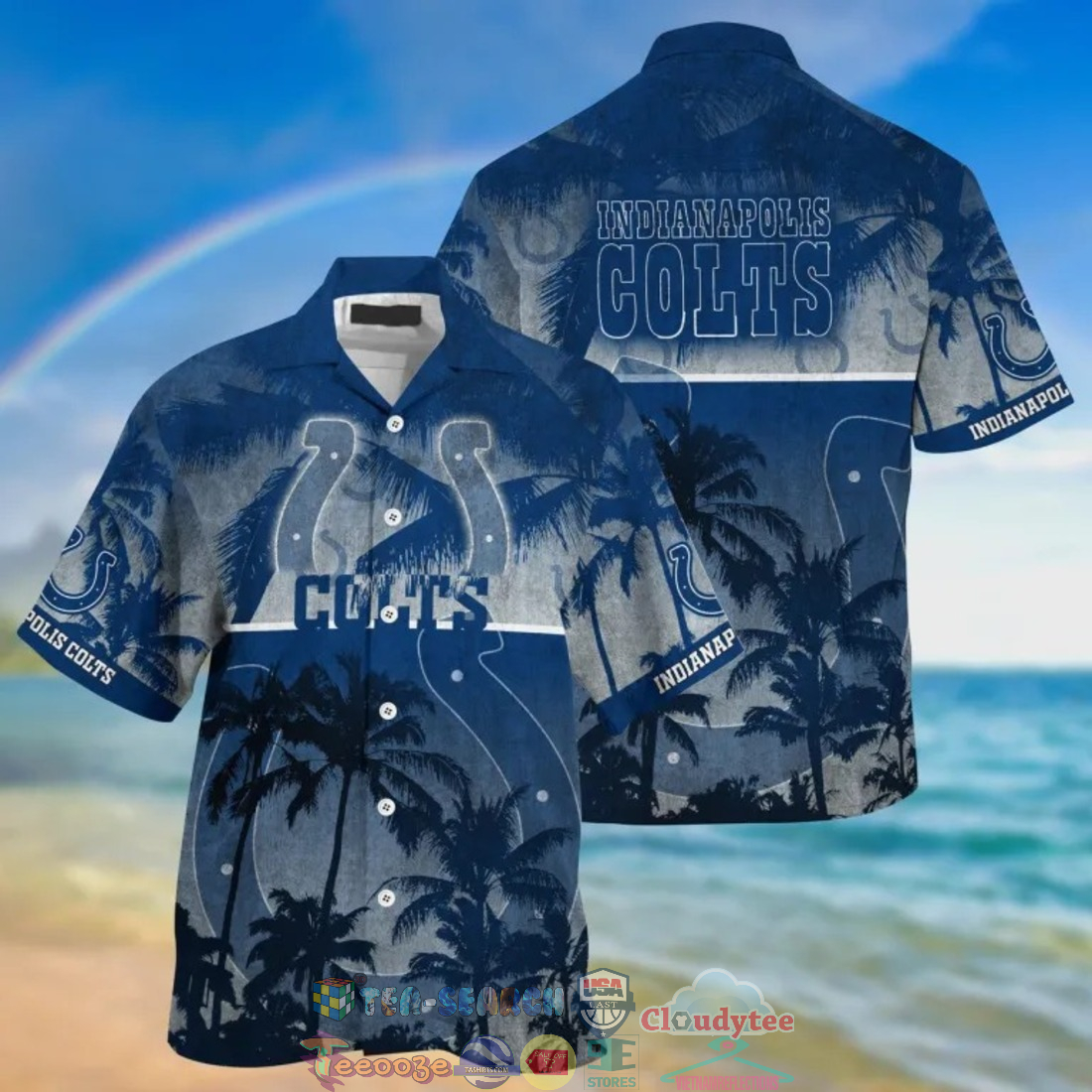 Indianapolis Colts NFL Palm Tree Hawaiian Shirt