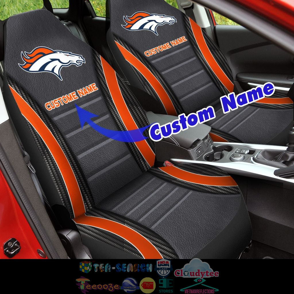 Personalized Denver Broncos NFL ver 2 Car Seat Covers