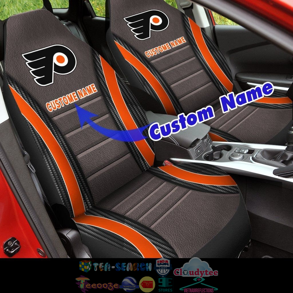 Personalized Philadelphia Flyers NHL ver 2 Car Seat Covers