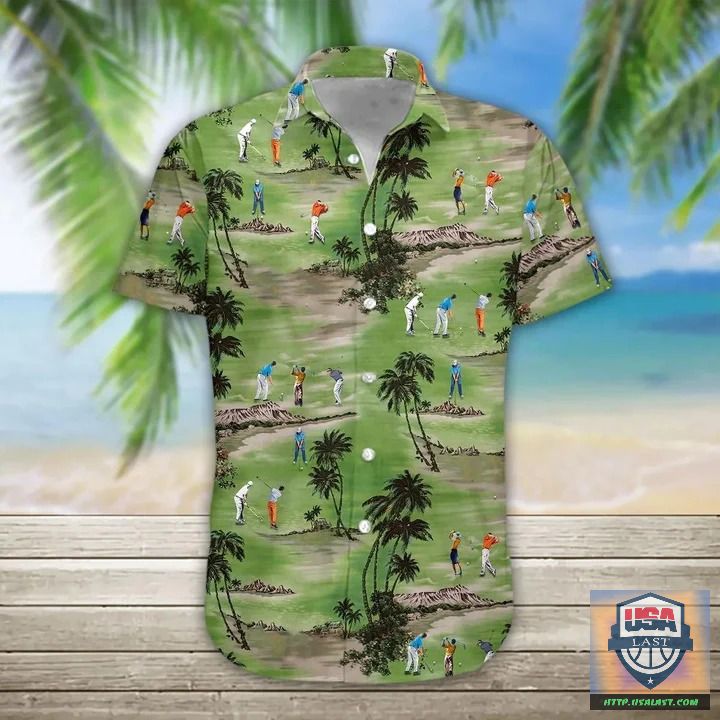 New Trend Golf Short Sleeve Hawaiian Shirt