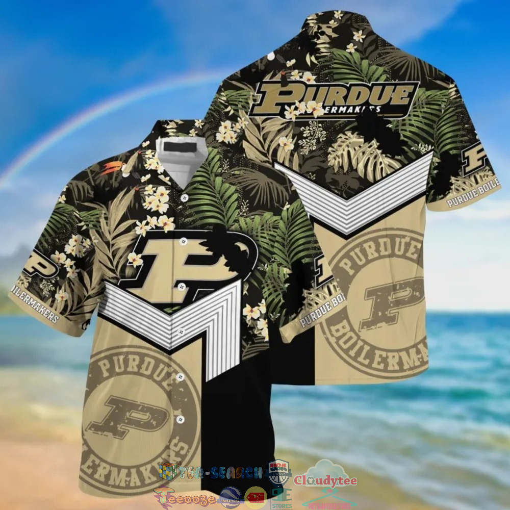 Purdue Boilermakers NCAA Tropical Hawaiian Shirt And Shorts