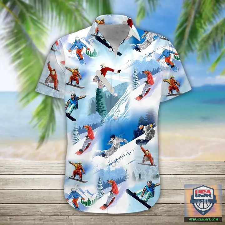 Good Quality Snowboarding Short Sleeve Hawaiian Shirt New 2022