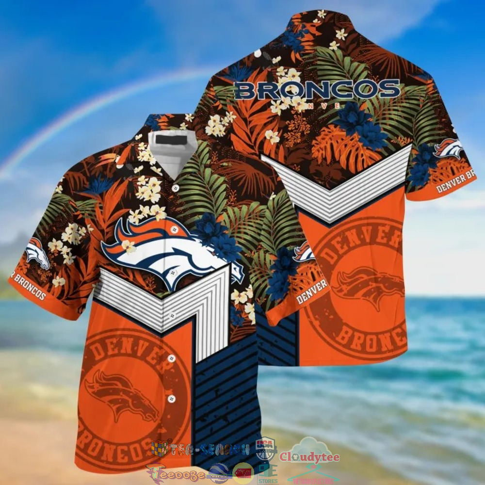 Denver Broncos NFL Tropical Hawaiian Shirt And Shorts