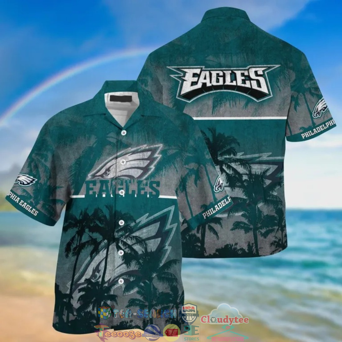 Philadelphia Eagles NFL Palm Tree Hawaiian Shirt