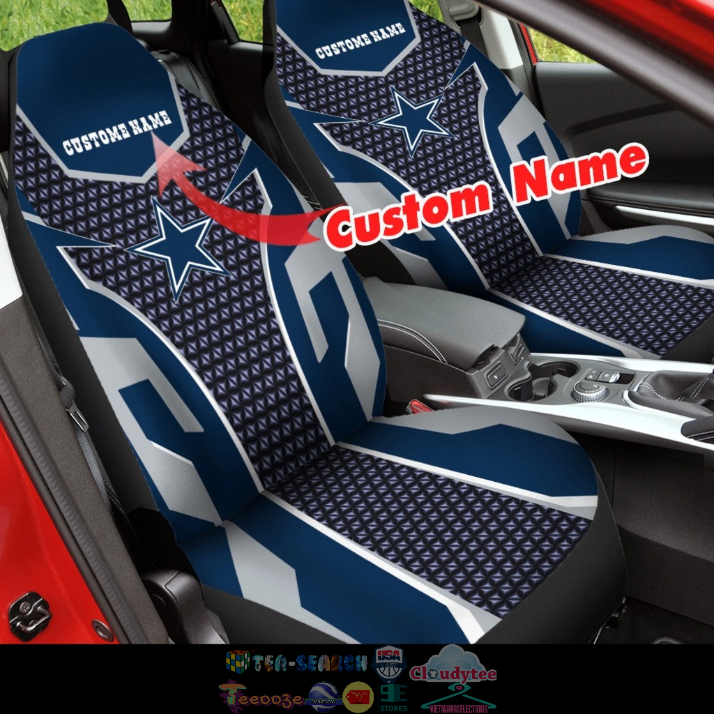 Personalized Dallas Cowboys NFL ver 3 Car Seat Covers