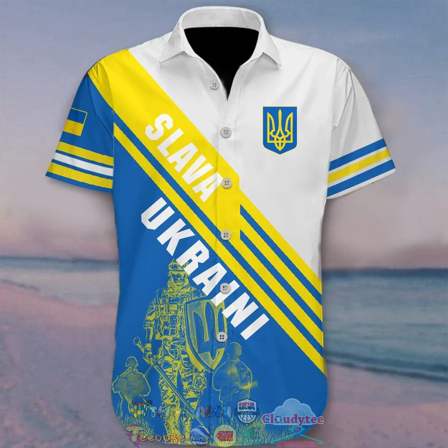 Ukrainian Soldiers Slava Ukraini Hawaiian Shirt