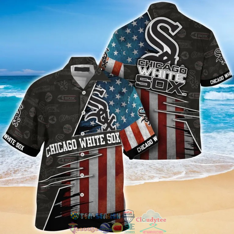 Chicago White Sox MLB American Flag Hawaiian Shirt