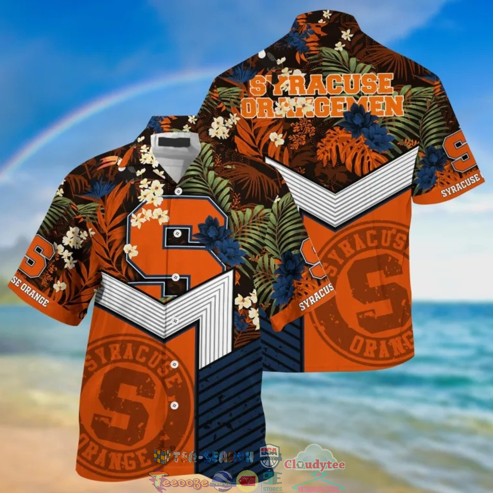 Syracuse Orange NCAA Tropical Hawaiian Shirt And Shorts