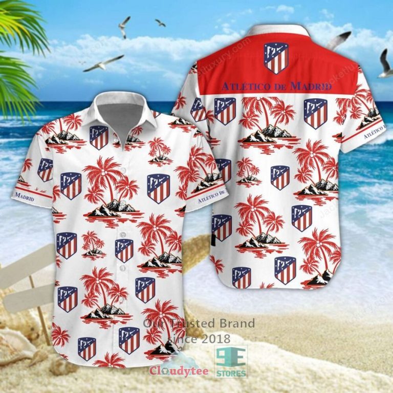 Atletico de Madrid Hawaiian Shirt, Short - Studious look