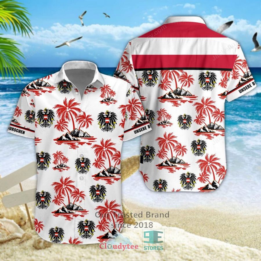 NEW Austria national football team Hawaiian Shirt, Short