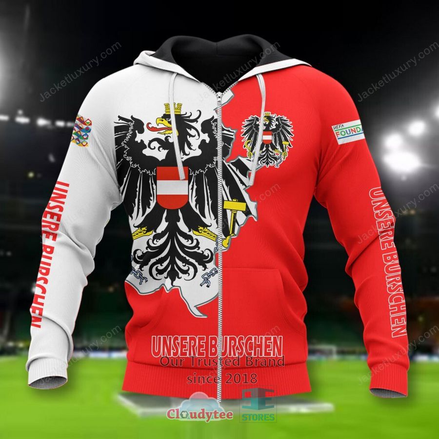 NEW Austria Unsere Burschen national football team Shirt, Short 4