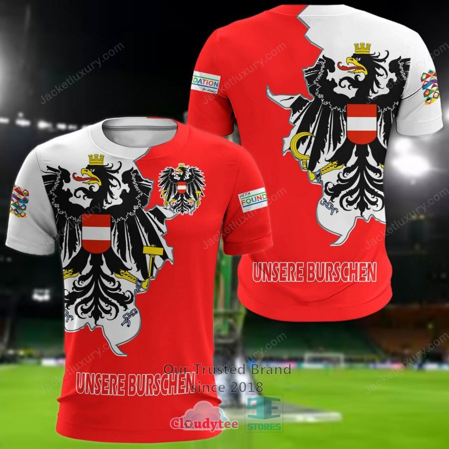NEW Austria Unsere Burschen national football team Shirt, Short 8