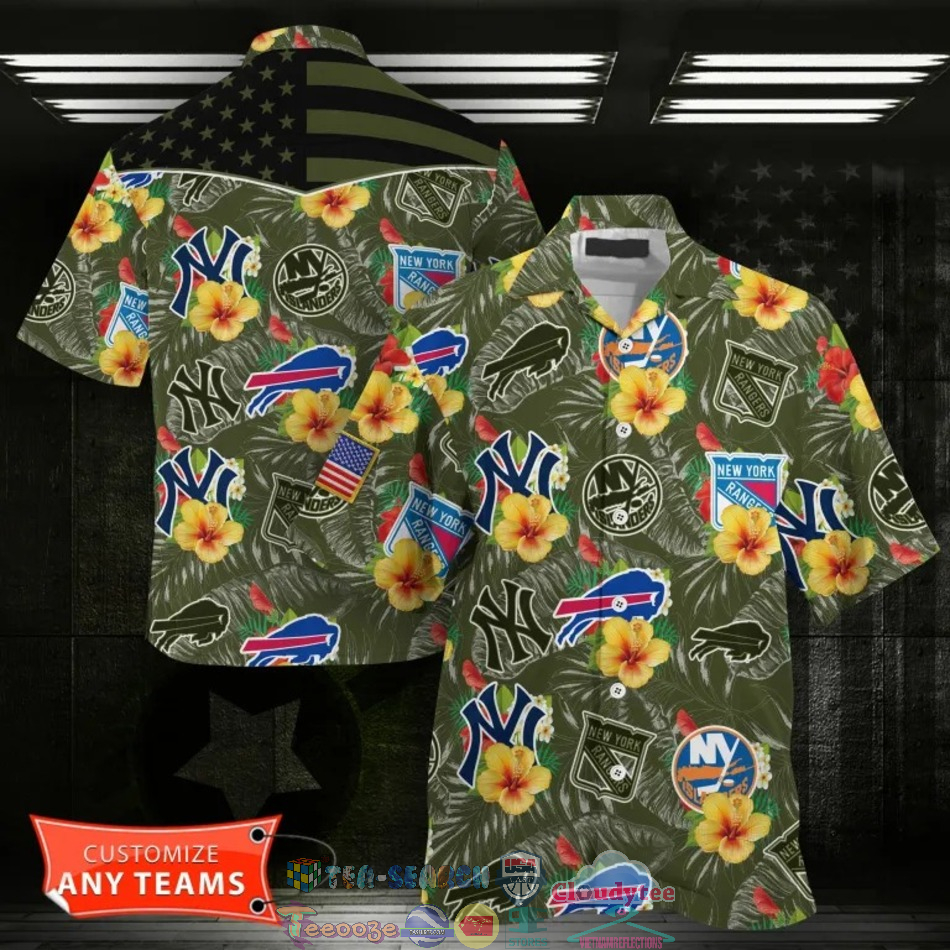 New York Sport Teams Tropical Hawaiian Shirt