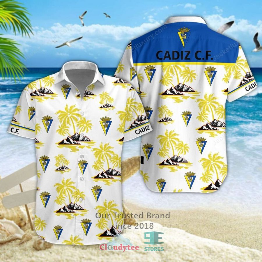 NEW Cadiz C.F Hawaiian Shirt, Short