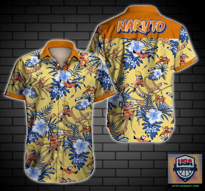 New Fashion Naruto Short Sleeve Hawaiian Shirt