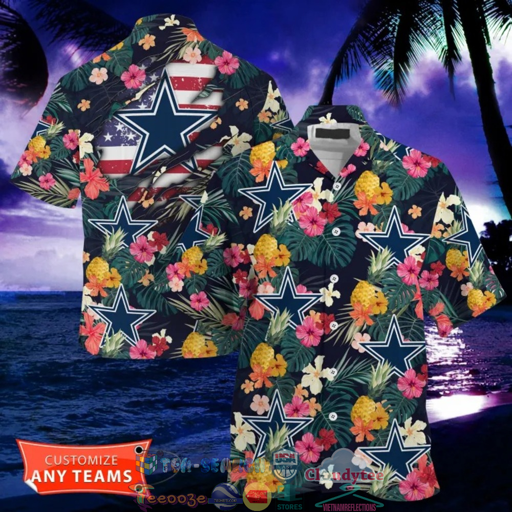 Dallas Cowboys NFL Pineapple Tropical Hawaiian Shirt