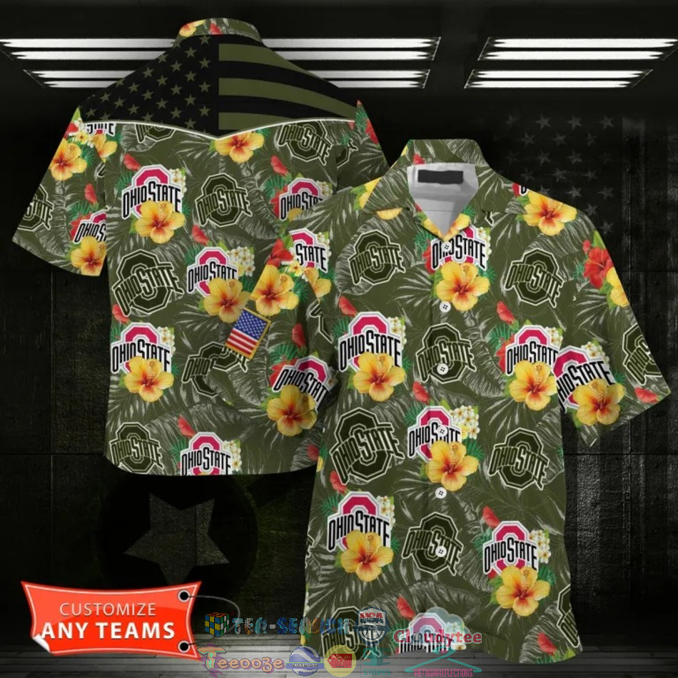 NCAA Ohio State Buckeyes Tropical Hawaiian Shirt