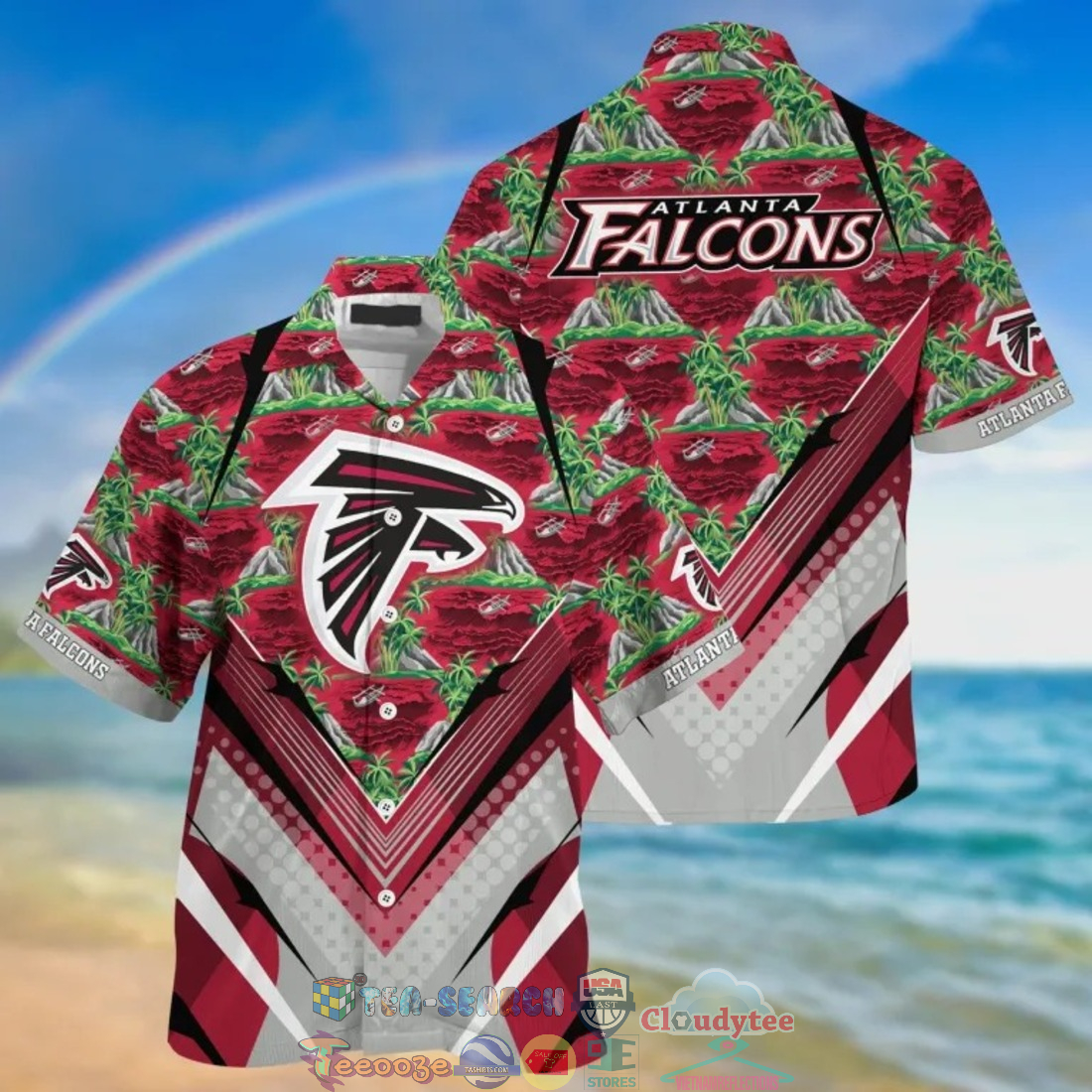 Atlanta Falcons NFL Island Palm Tree Hawaiian Shirt