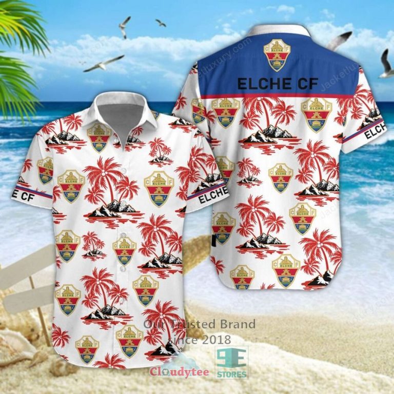 Elche CF Hawaiian Shirt, Short - You tried editing this time?